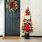 Glitzhome® 20" Jumbo Christmas Fabric Santa Ornament Set